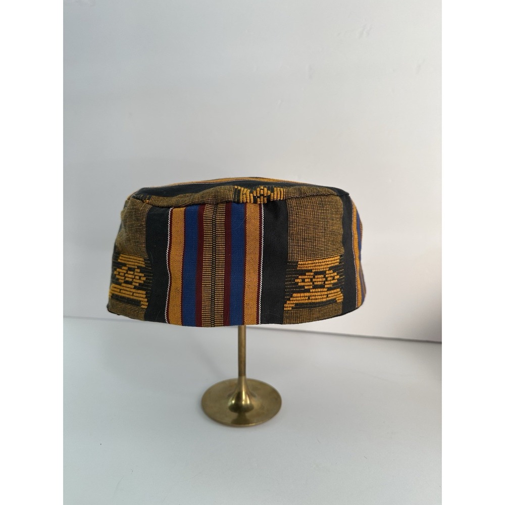 African Traditional Native Handmade Hausa/Fulani/Kufi Hat - Medium (22" - 22.5")